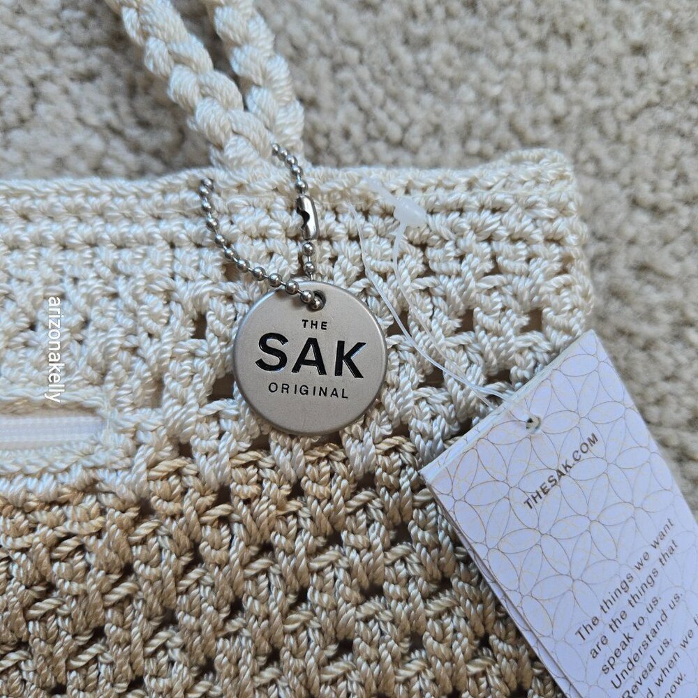 NWT The Sak Crochet Neutral Colors Bag - Picture 5 of 13